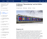 Ai Weiwei's "Remembering" and the Politics of Dissent Ai Weiwei's "Remembering" and the Politics of Dissent