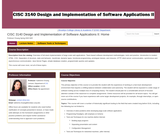 CISC 3140 Design and Implementation of Software Applications II CISC 3140 Design and Implementation of Software Applications II