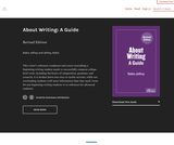 About Writing: A Guide About Writing: A Guide